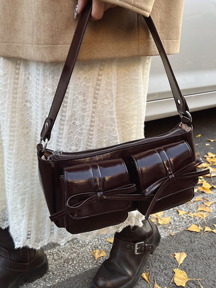 Retro Oil Wax Leather Underarm Bag for Women - 2025 Winter Casual Shoulder Bag, Niche High-End Dumpling Style Retro Oil Wax Leather Underarm Bag for Women - 2025 Winter Casual Shoulder Bag, Niche High-End Dumpling Style