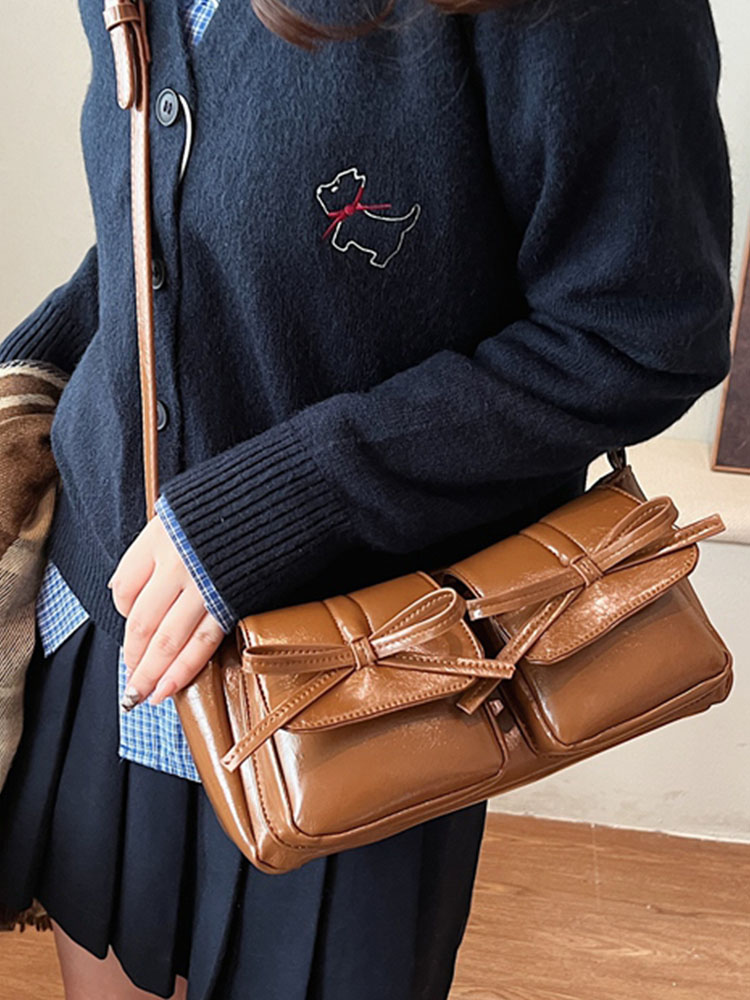 Retro Oil Wax Leather Underarm Bag for Women - 2025 Winter Casual Shoulder Bag, Niche High-End Dumpling Style Retro Oil Wax Leather Underarm Bag for Women - 2025 Winter Casual Shoulder Bag, Niche High-End Dumpling Style