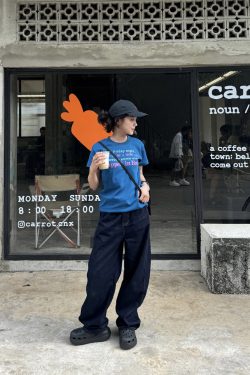 Retro Patchwork Wide-Leg Jeans for Men and Women - Loose Straight Fit, American Street Style, Vintage-Inspired Fashion