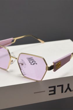 Retro Polygonal Slimming Sunglasses for Men and Women - High-End Punk Style Hip-Hop Party Eyewear