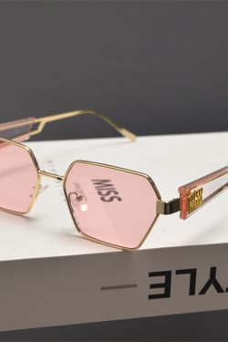Retro Polygonal Slimming Sunglasses for Men and Women - High-End Punk Style Hip-Hop Party Eyewear