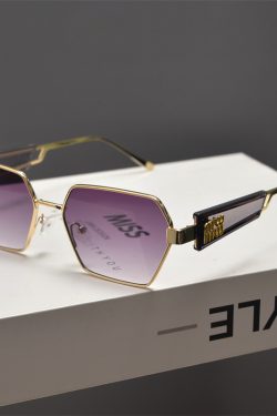 Retro Polygonal Slimming Sunglasses for Men and Women - High-End Punk Style Hip-Hop Party Eyewear