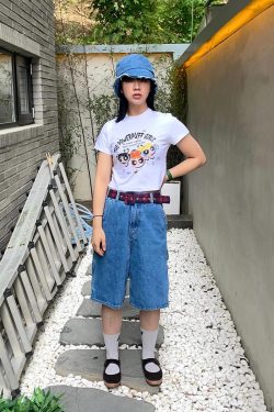 Retro Powerpuff Girls Cartoon Printed Short-Sleeve Crop Top for Women - Slim Fit, Trendy Y2K Style Sweet and Spicy Tee