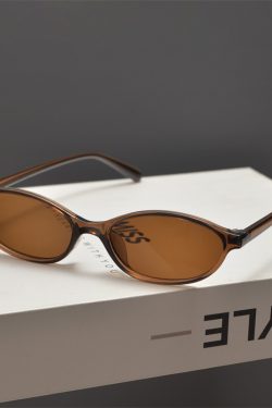 Retro Punk Style Ultra-Small Oval Sunglasses for Men and Women - Trendy Slimming Hip-Hop Sunglasses for Small Faces