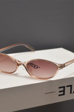 Retro Punk Style Ultra-Small Oval Sunglasses for Men and Women - Trendy Slimming Hip-Hop Sunglasses for Small Faces