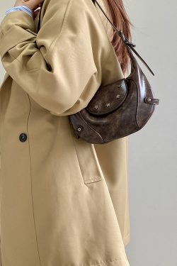 Retro Saddle Bag for Women - Handheld Crossbody Small Bag, Spring Summer 2025 Niche Design, Perfect for Y2K and Vintage Styles