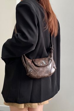 Retro Saddle Bag for Women - Handheld Crossbody Small Bag, Spring Summer 2025 Niche Design, Perfect for Y2K and Vintage Styles