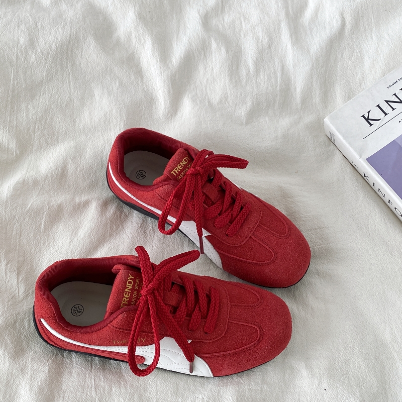 Retro Soft Sole Blue Sports Shoes for Women - Casual Flat A-Gan Racing Sneakers - 2025 Spring Collection Retro Soft Sole Blue Sports Shoes for Women - Casual Flat A-Gan Racing Sneakers - 2025 Spring Collection