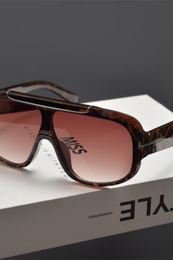 Retro Square Frame Round Face Sunglasses for Men and Women, Trendy Windproof Cycling Shades, Hip-Hop Style Eyewear