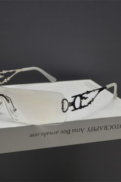 Retro Square Frameless Cut-Edge Sunglasses for Women - Millennial Punk Style, Internet Celebrity Street Fashion Accessory