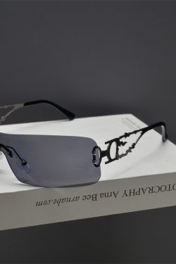 Retro Square Frameless Cut-Edge Sunglasses for Women - Millennial Punk Style, Internet Celebrity Street Fashion Accessory