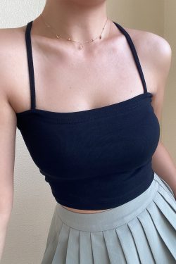 Retro Strapless High-Waisted Short Camisole and Shawl Cardigan Two-Piece Set for Women - European American Style Fashion