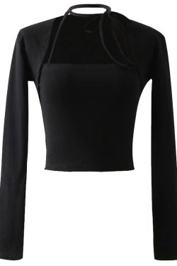 Retro Strapless High-Waisted Short Camisole and Shawl Cardigan Two-Piece Set for Women - European American Style Fashion