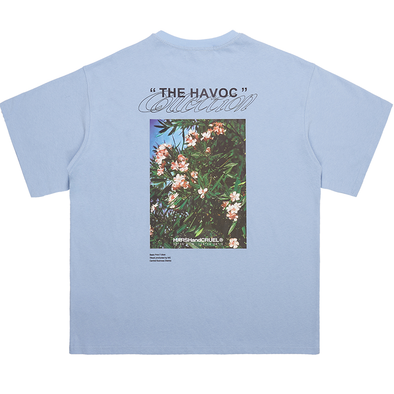 Retro Street Photography Pure Cotton Knitted Loose Short Sleeve T-Shirt for a 90s Inspired Look Retro Street Photography Pure Cotton Knitted Loose Short Sleeve T-Shirt for a 90s Inspired Look