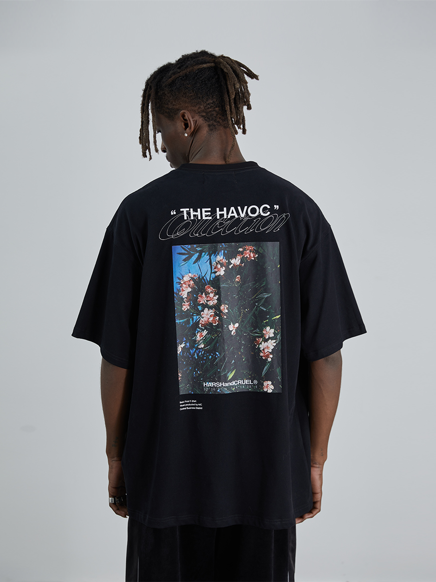 Retro Street Photography Pure Cotton Knitted Loose Short Sleeve T-Shirt for a 90s Inspired Look Retro Street Photography Pure Cotton Knitted Loose Short Sleeve T-Shirt for a 90s Inspired Look