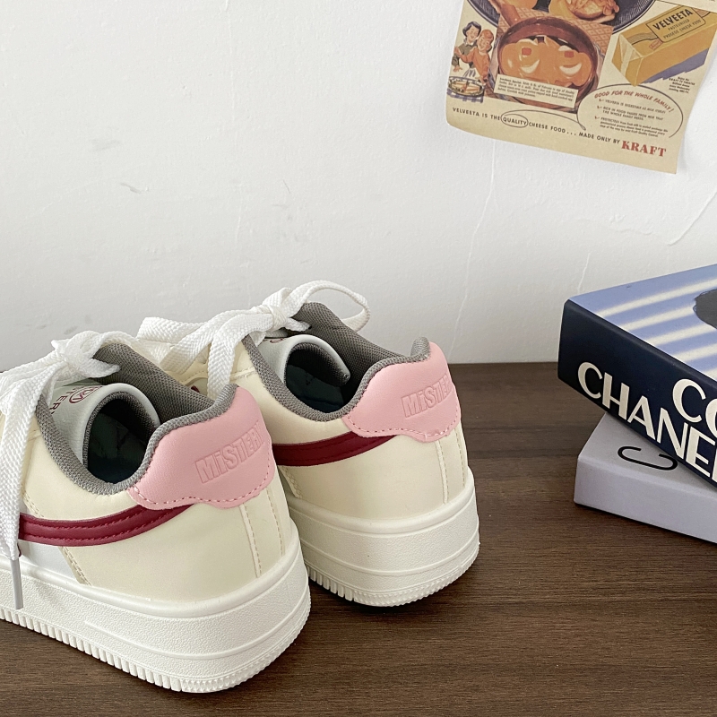 Retro Thick-Soled Star Sneakers for Women - Casual White Sports Shoes, 2025 Spring Style, Versatile Trendy Footwear Retro Thick-Soled Star Sneakers for Women - Casual White Sports Shoes, 2025 Spring Style, Versatile Trendy Footwear