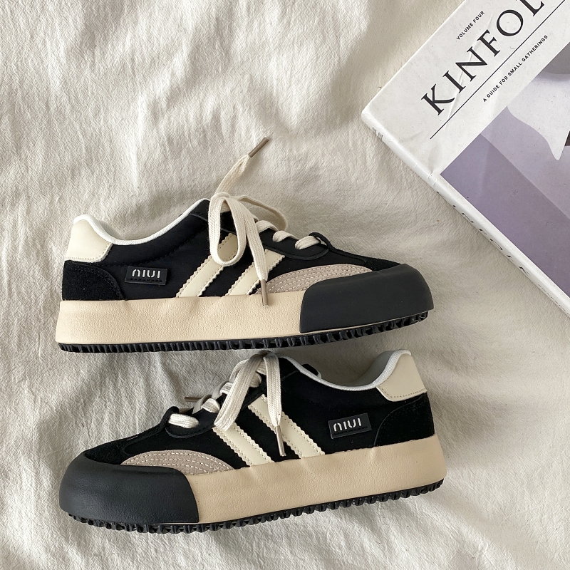 Retro Thick-Soled Women's Casual Sports Shoes - Versatile College Style for Spring 2025 - Trendy Y2K Inspired Footwear Retro Thick-Soled Women's Casual Sports Shoes - Versatile College Style for Spring 2025 - Trendy Y2K Inspired Footwear