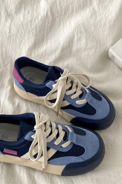 Retro Thick-Soled Women's Casual Sports Shoes - Versatile College Style for Spring 2025 - Trendy Y2K Inspired Footwear