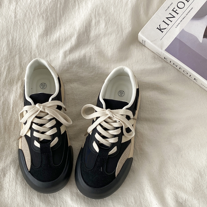 Retro Thick-Soled Women's Casual Sports Shoes - Versatile College Style for Spring 2025 - Trendy Y2K Inspired Footwear Retro Thick-Soled Women's Casual Sports Shoes - Versatile College Style for Spring 2025 - Trendy Y2K Inspired Footwear