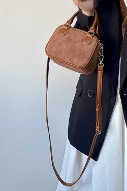 Retro Velvet Pillow Handbag for Women - Spring Summer Shoulder Crossbody Bag - Niche Design 2025