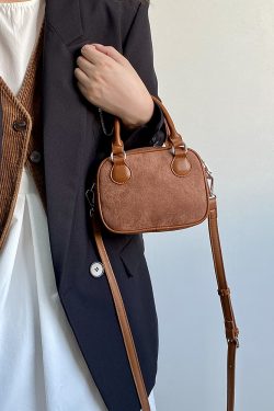 Retro Velvet Pillow Handbag for Women - Spring Summer Shoulder Crossbody Bag - Niche Design 2025