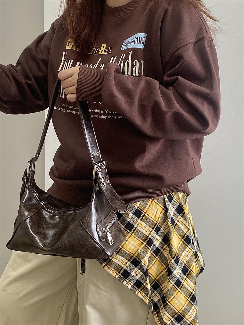 Retro Wasteland Style Women's Underarm Bag - Small Commuting Shoulder Tote - 2025 Niche Design Retro Wasteland Style Women's Underarm Bag - Small Commuting Shoulder Tote - 2025 Niche Design