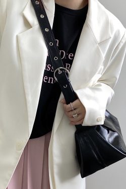 Retro Wide Shoulder Strap Tote Bag for Women - Spring Summer 2025 Cool Crossbody Design