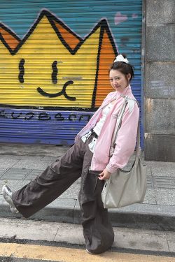 Reversible Plaid Raglan Jacket for Couples - Loose Fit Versatile Fashion Cardigan for Spring and Autumn, American Style Outerwear