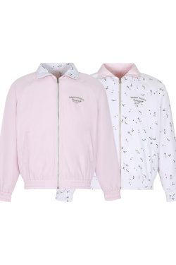 Reversible Plaid Raglan Jacket for Couples - Loose Fit Versatile Fashion Cardigan for Spring and Autumn, American Style Outerwear