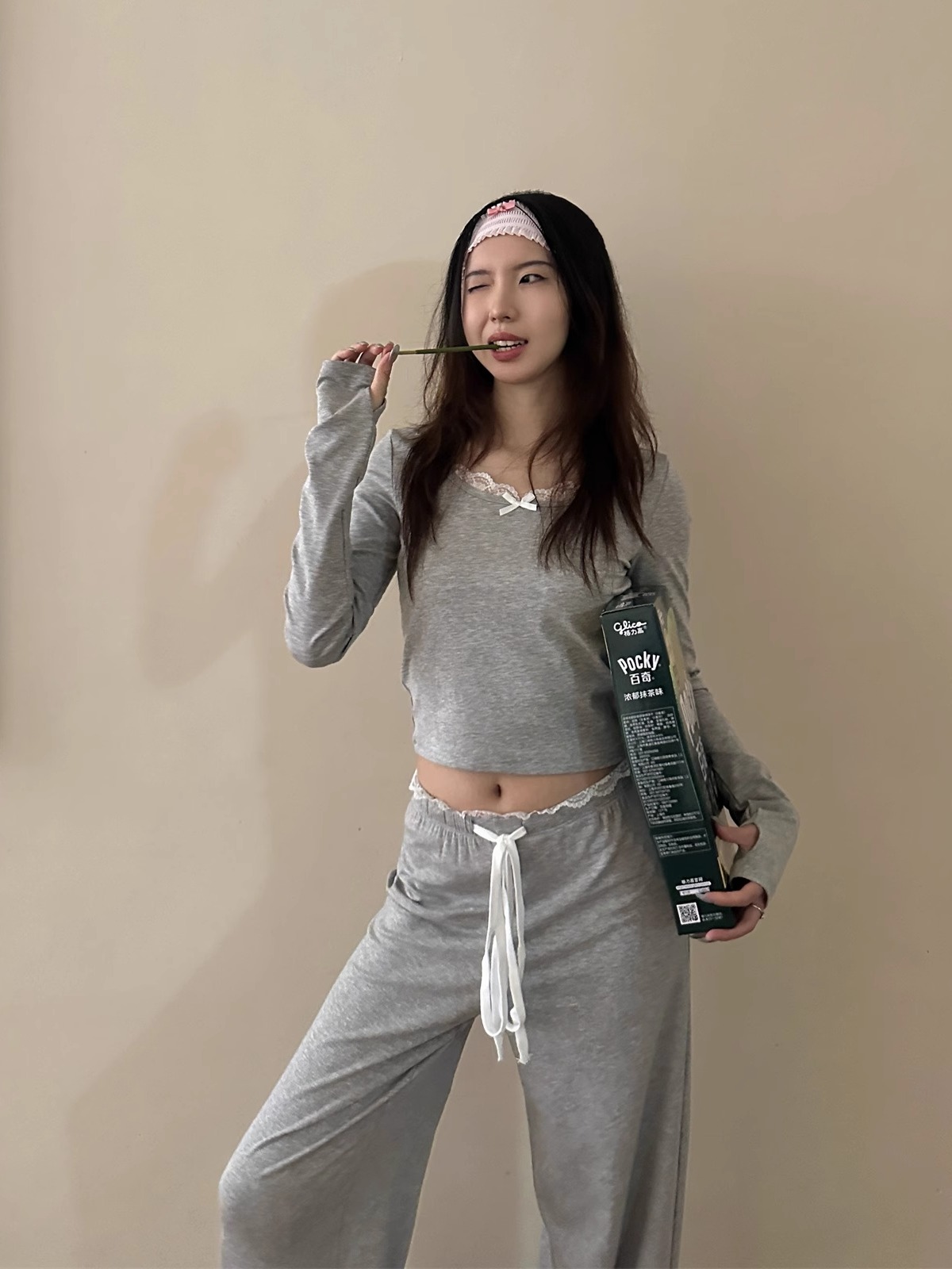 Round Neck Lace Long Sleeve Top & Straight Leg Trousers Slim Fit Set for Women - 2025 Spring Fashion, Elegant Style Round Neck Lace Long Sleeve Top & Straight Leg Trousers Slim Fit Set for Women - 2025 Spring Fashion, Elegant Style