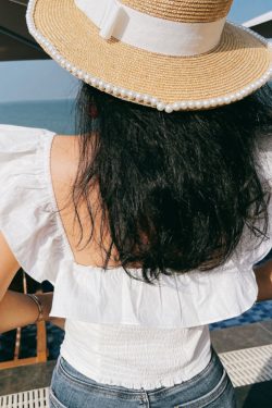 Ruffled White Sleeveless Shirt - Vintage French Romance Vacation Top for Women - Spring/Summer 2025 Fashion