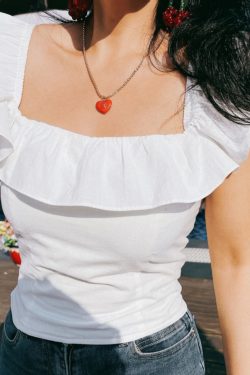 Ruffled White Sleeveless Shirt - Vintage French Romance Vacation Top for Women - Spring/Summer 2025 Fashion