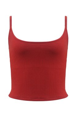 Sexy Ginger Yellow French Camisole with Chest Pads for Women - Elegant Lingerie Top for Night Out or Everyday Wear