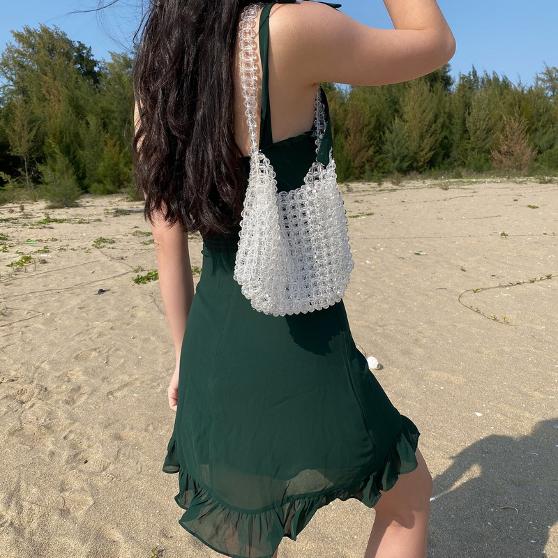 Sexy Green Shoulder Tie Ruffled Edge Waist-Cinching Short A-Line Dress - Flirty 90s Inspired Style Sexy Green Shoulder Tie Ruffled Edge Waist-Cinching Short A-Line Dress - Flirty 90s Inspired Style