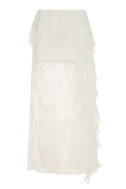 Sexy Lace Spliced Tulle Ruffle Ribbon Half Skirt - Niche Design Long Skirt for 90s and Y2K Fashion Lovers