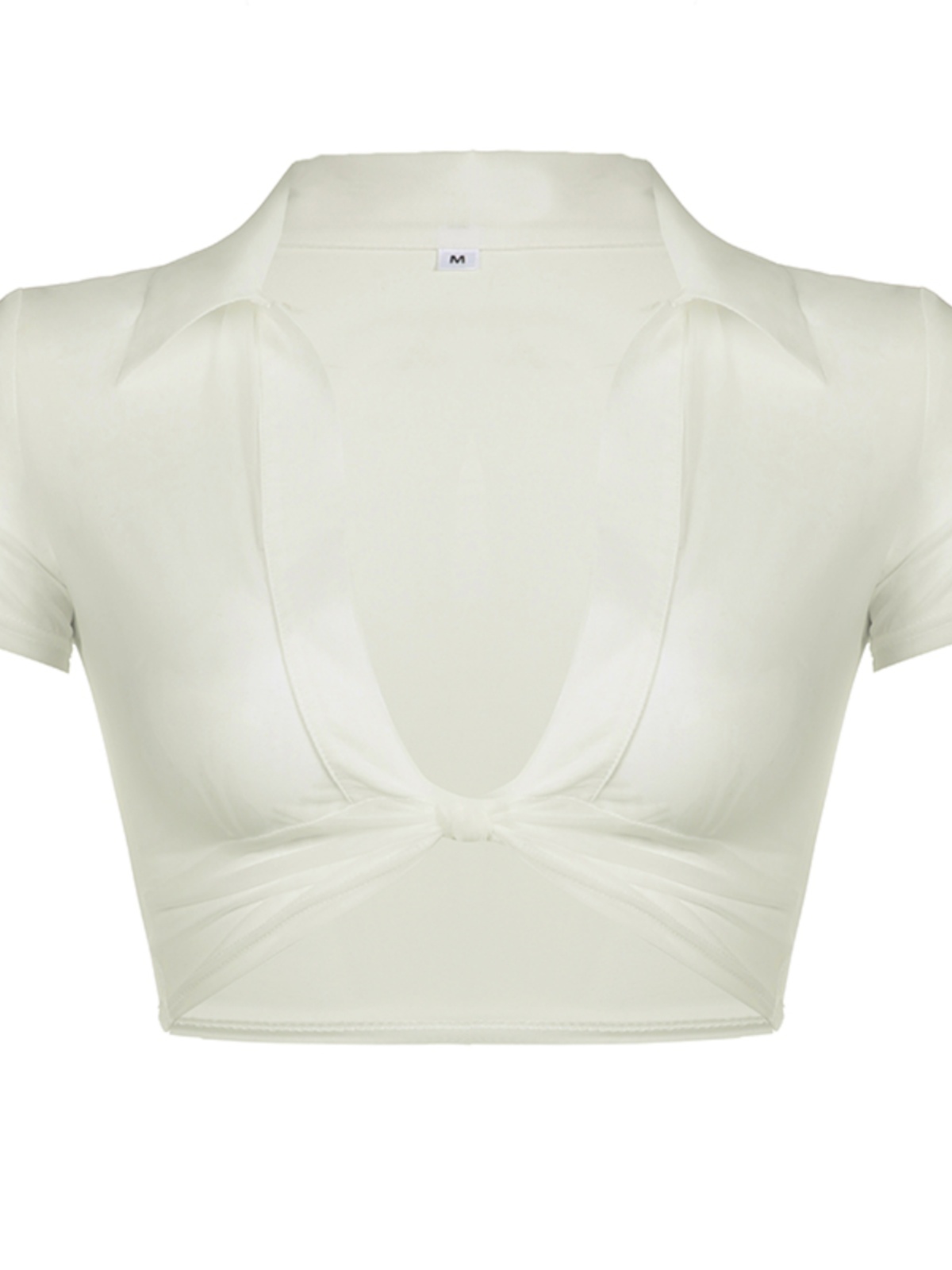 Sexy Mesh Sheer Knotted Tie Deep V Short Top for Women - Hot Girl Style, Trendy Fashion, Subtle Tricks, Perfect for Night Out Sexy Mesh Sheer Knotted Tie Deep V Short Top for Women - Hot Girl Style, Trendy Fashion, Subtle Tricks, Perfect for Night Out