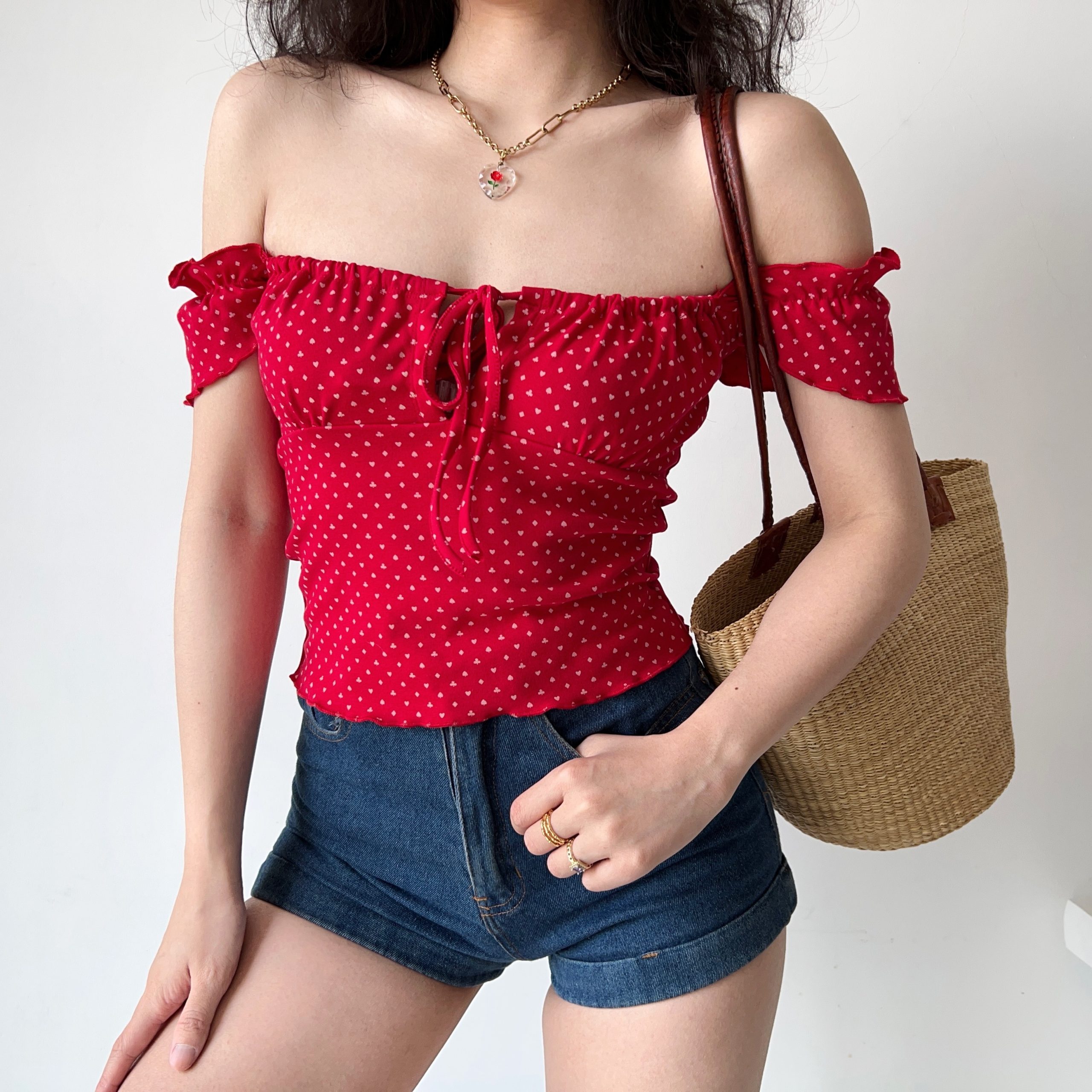 Sexy One-Shoulder Tie T-Shirt for Women with Ruffled Edges - Slim-Fit European and American Style Short Top, Y2K Fashion Sexy One-Shoulder Tie T-Shirt for Women with Ruffled Edges - Slim-Fit European and American Style Short Top, Y2K Fashion