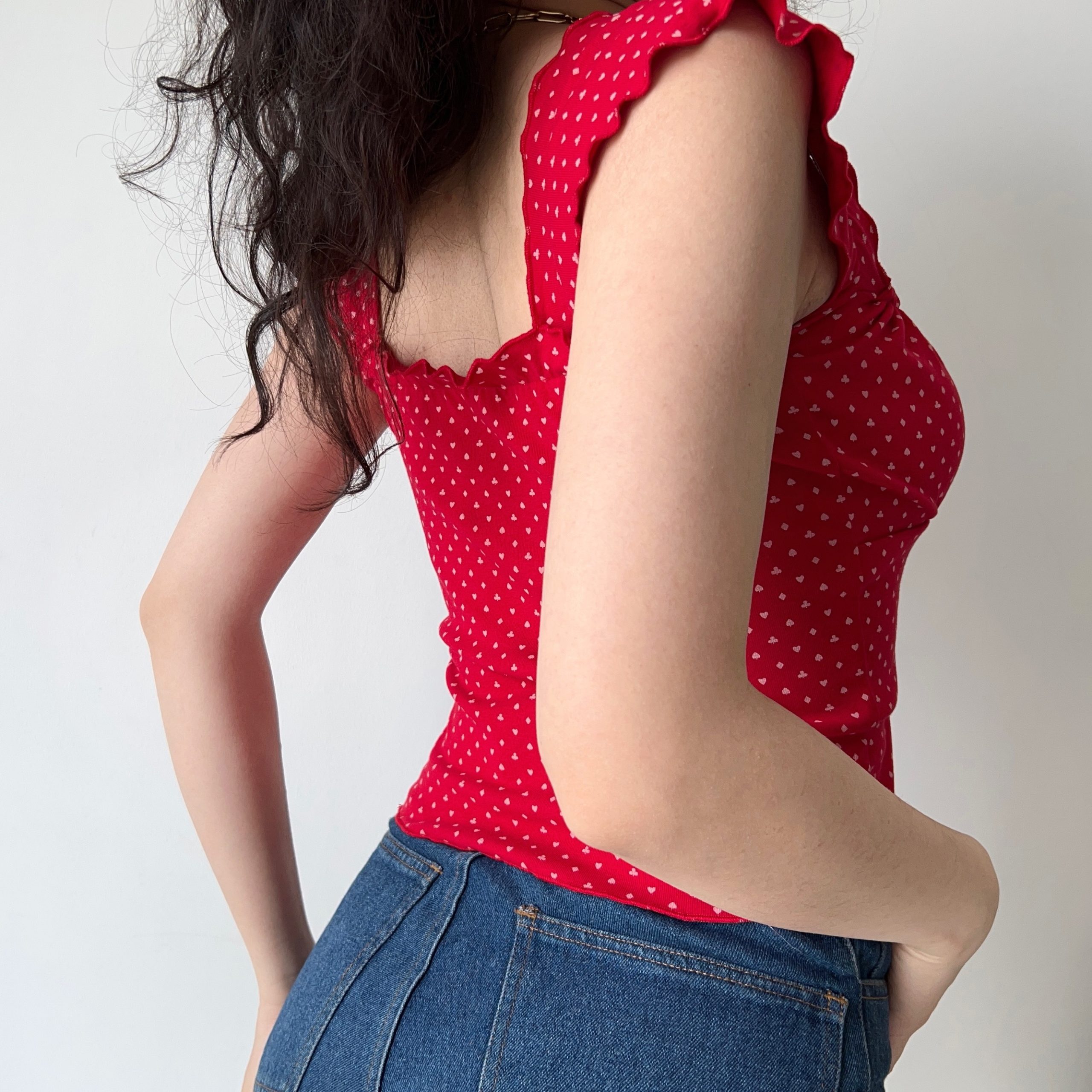 Sexy One-Shoulder Tie T-Shirt for Women with Ruffled Edges - Slim-Fit European and American Style Short Top, Y2K Fashion Sexy One-Shoulder Tie T-Shirt for Women with Ruffled Edges - Slim-Fit European and American Style Short Top, Y2K Fashion