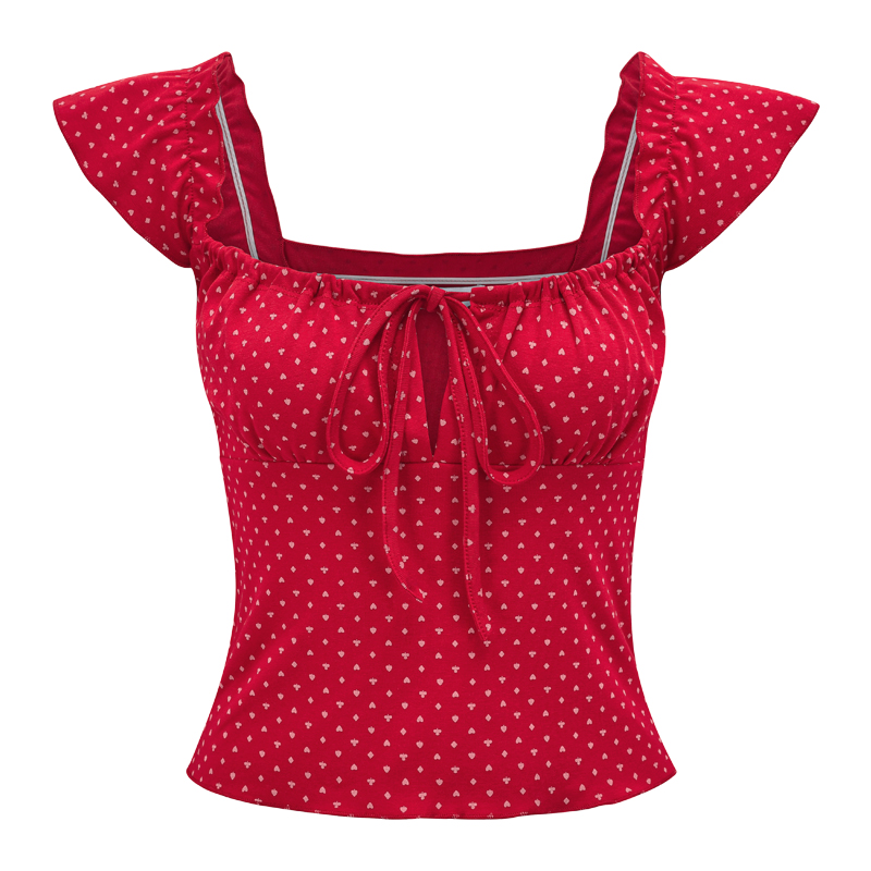 Sexy One-Shoulder Tie T-Shirt for Women with Ruffled Edges - Slim-Fit European and American Style Short Top, Y2K Fashion Sexy One-Shoulder Tie T-Shirt for Women with Ruffled Edges - Slim-Fit European and American Style Short Top, Y2K Fashion