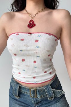 Sexy Printed Strapless Top for Women - European American Style Slim Fit Summer Fashion, Hot Girl Trendy Look