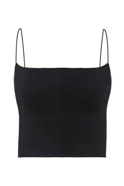 Sexy Red Slim Fit Spaghetti Strap Top with Chest Pads - Women’s Casual Outerwear, Y2K Style