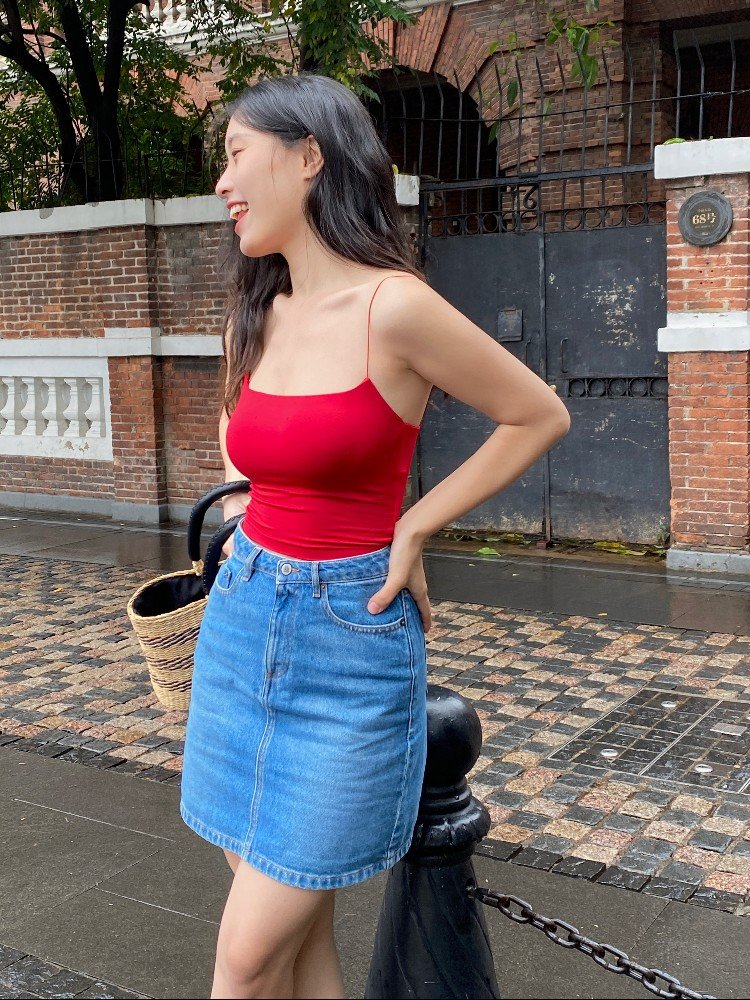 Sexy Red Slim Fit Spaghetti Strap Top with Chest Pads - Women’s Casual Outerwear, Y2K Style Sexy Red Slim Fit Spaghetti Strap Top with Chest Pads - Women’s Casual Outerwear, Y2K Style