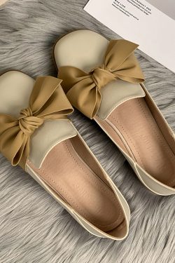 Sheepskin Flat Shoes for Women - 2025 Spring Autumn Evening Style - French Single Shoes for Skirts - Chic & Comfortable Fashion Footwear