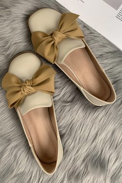 Sheepskin Flat Shoes for Women - 2025 Spring Autumn Evening Style - French Single Shoes for Skirts - Chic & Comfortable Fashion Footwear