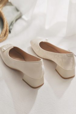 Sheepskin National Style Mary Jane Women's Shoes - Elegant Evening Flats for Skirts, French Fairy Qipao Inspired Design