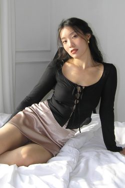Sheer Black Long-Sleeve Cardigan - Sexy Slim-Fit Hollow-Out Design for 90s Y2K Style Fashion