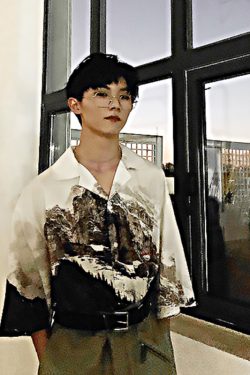 Short Sleeve Snow Mountain Hawaii Cuba Vacation Shirt - Trendy Y2K Style for Summer Outings