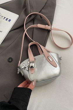 Silver Mini Dumpling Crossbody Bag for Women - Stylish High-End Mobile Shoulder Bag for Summer 2025