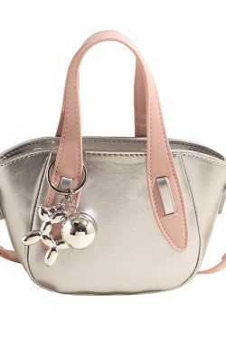 Silver Mini Dumpling Crossbody Bag for Women - Stylish High-End Mobile Shoulder Bag for Summer 2025