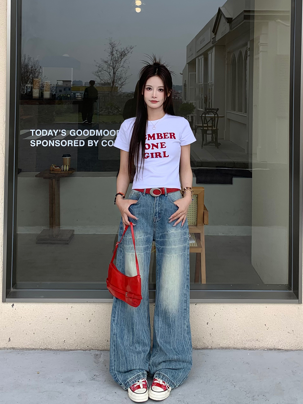 Sister Letter Print Short Sleeve T-Shirt for Women - 2025 Spring Slim Fit Casual Top in Trendy Y2K Style Sister Letter Print Short Sleeve T-Shirt for Women - 2025 Spring Slim Fit Casual Top in Trendy Y2K Style